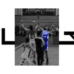 A picture of the Babolsar home basketball team's match in the Iranian National Basketball League, with the support of cuz Novin Shomal as a sponsor.