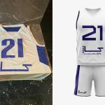 تصویری از حمایت مالی کاز نوین شمال از تیم خانه بسکتبال بابلسر در لیگ یک ایران.